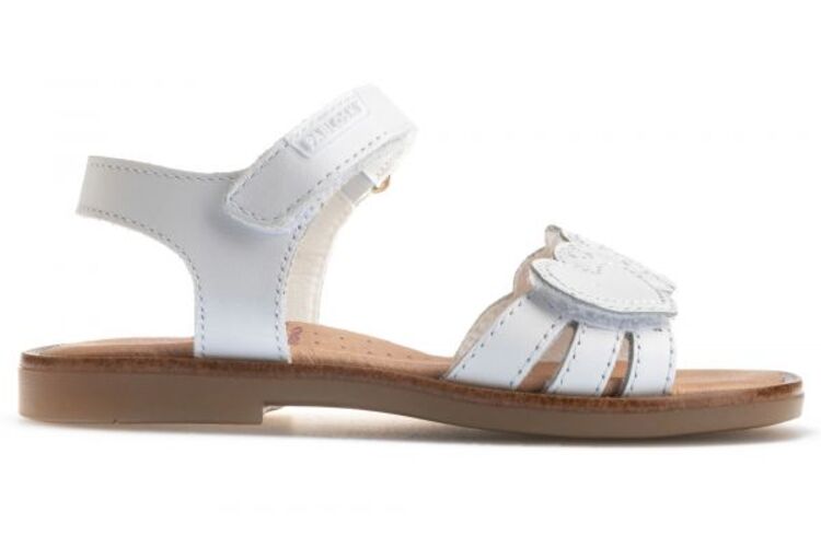 sandalia PABLOSKY blanca velcro CORAZONES