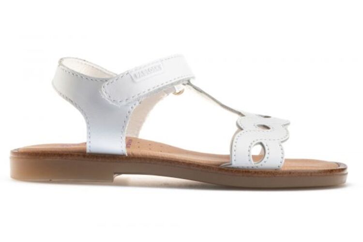 sandalia PABLOSKY blanca velcro TRENZA
