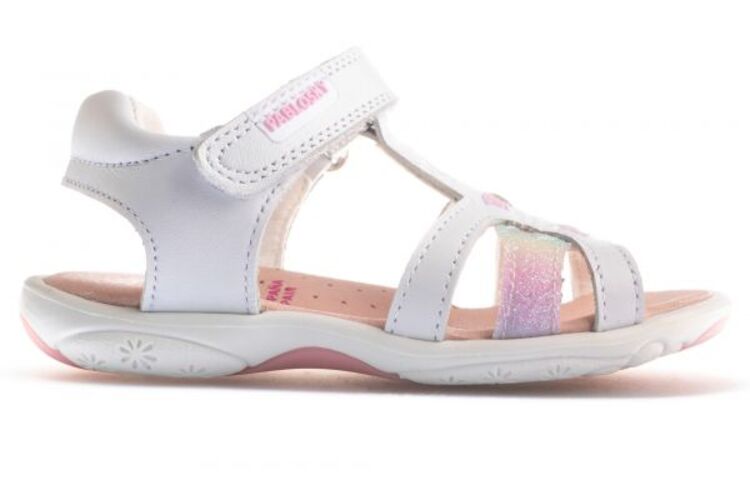 sandalia PABLOSKY blanca velcro STEPEASY