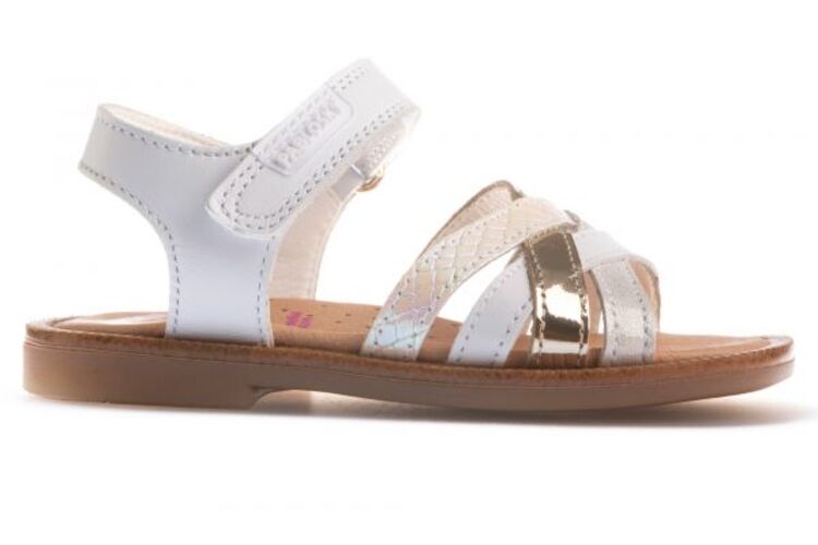 sandalia PABLOSKY blanca velcro TIRAS STEPEASY