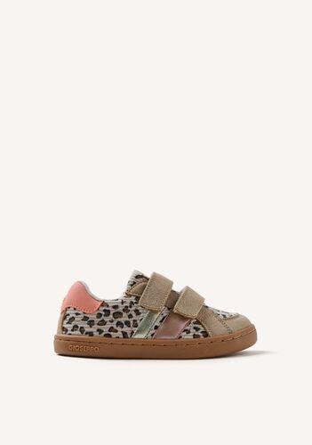 Zapatilla GIOSEPPO BAREFOOT 2 velcros animal print