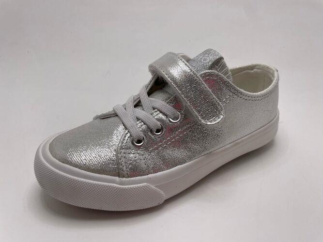 zapatilla CONGUITOS velcro plata