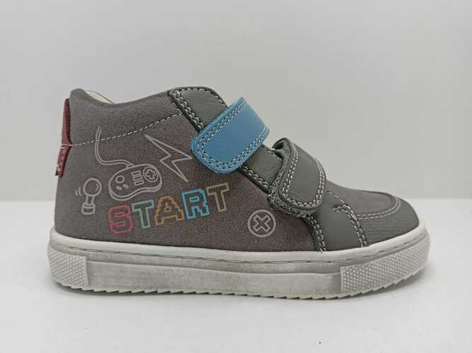 Bota GARVALIN dos velcros gris GAME