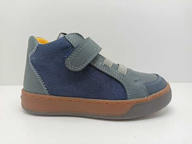 Bota GARVALIN azul velcro serraje