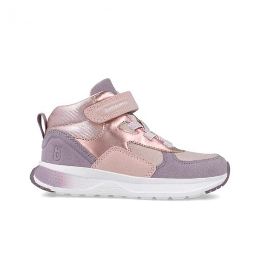 Bota BIOMECANICS con velcro en rosa y lila