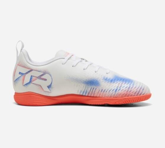 Zapatilla fútbol PUMA blanco piso flúor