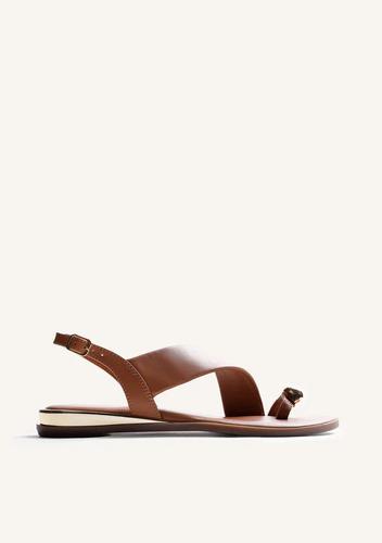 Sandalia GIOSEPPO tiras en color cuero