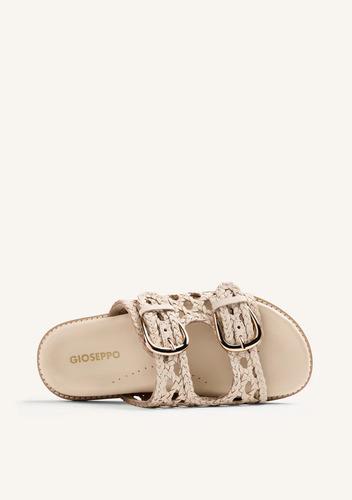 Sandalia GIOSEPPO hebillas en color beige