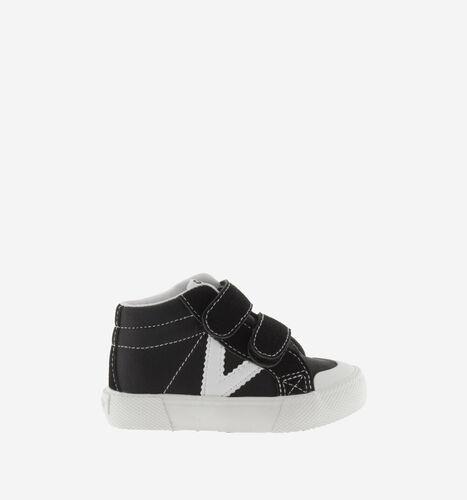 bota zapatilla VICTORIA velcro NEGRO