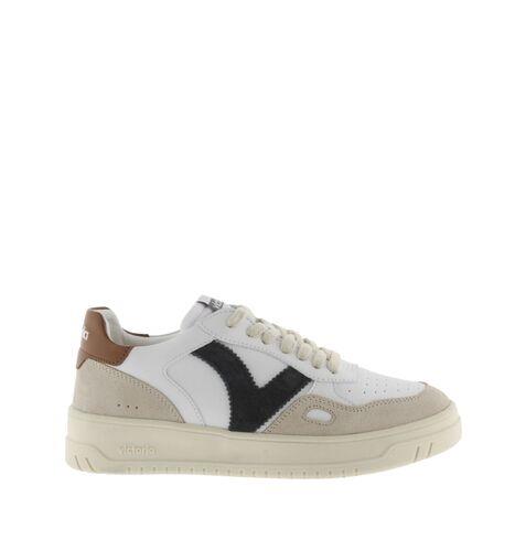 zapatilla VICTORIA cordones serraje & piel CUERO