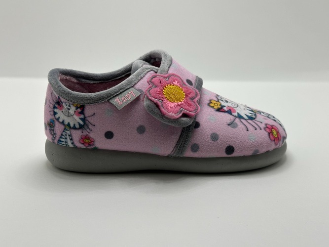 Zapatilla de casa ZAPY rosa GATO