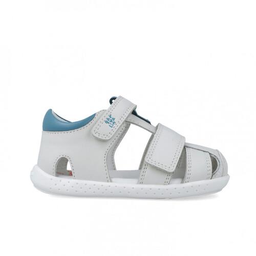 sandalia GARVALIN entreabierta GRIS punta de goma BAREFOOT