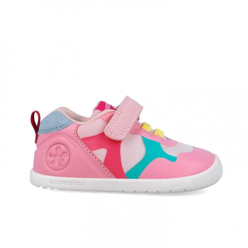 zapatilla BIOMECANICS multicolor VELCRO rosa