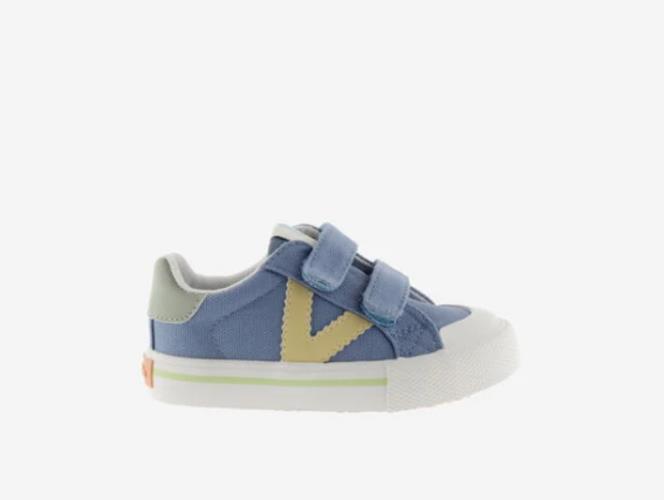 zapatilla VICTORIA tela DOS VELCROS  JEANS