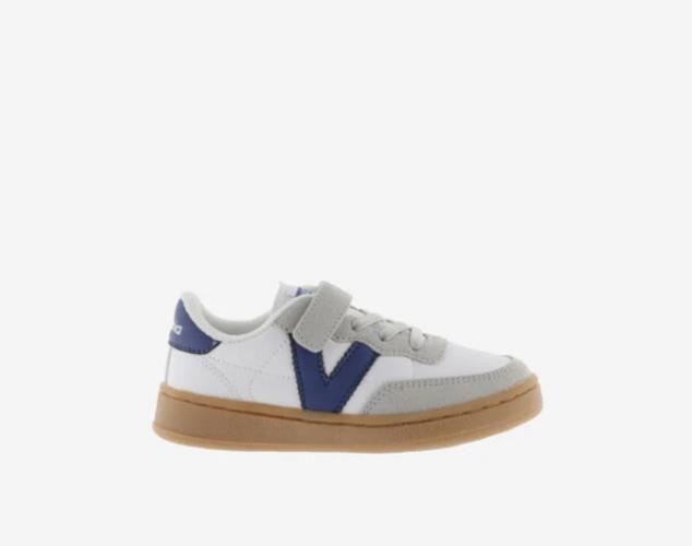 zapatilla VICTORIA suela caramelo velcro pipa azulon