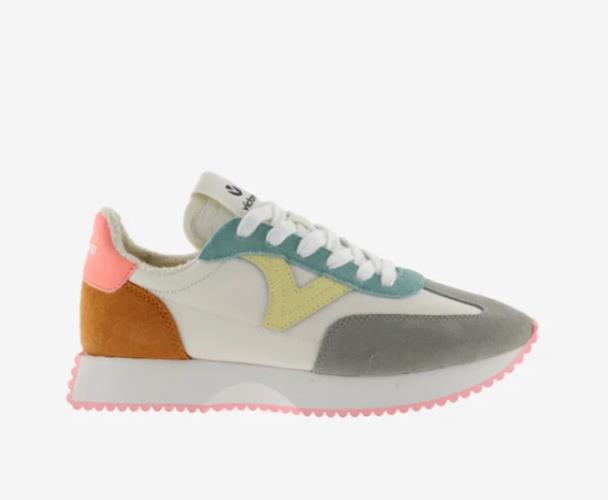 zapatilla VICTORIA  multicolor suela dentada