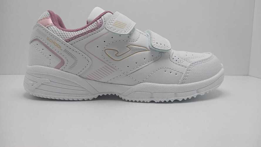 Zapatilla JOMA casual blanco y rosa