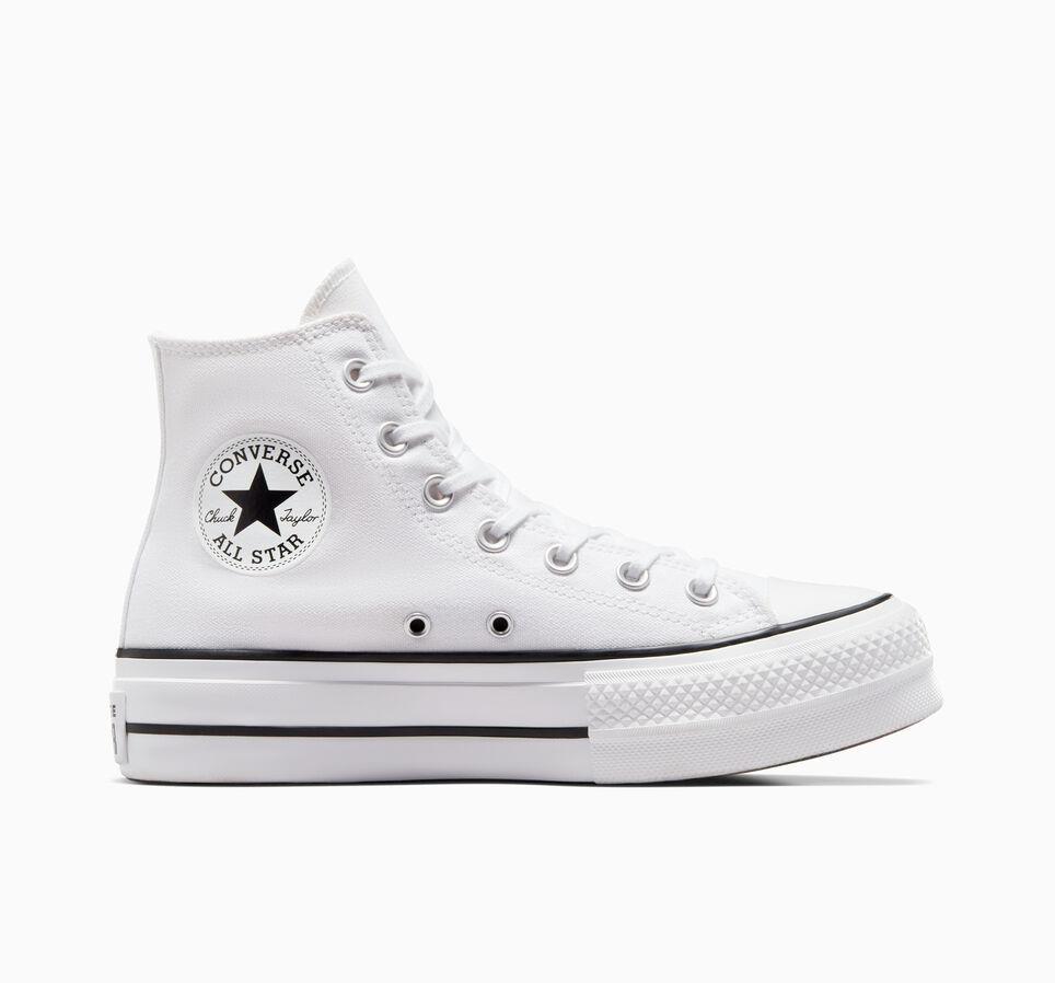 bota CONVERSE CLÁSICA blanca PLATAFORMA