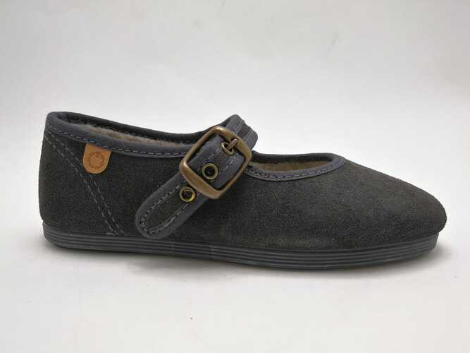 zapato mercedes LA CADENA gris oscuro