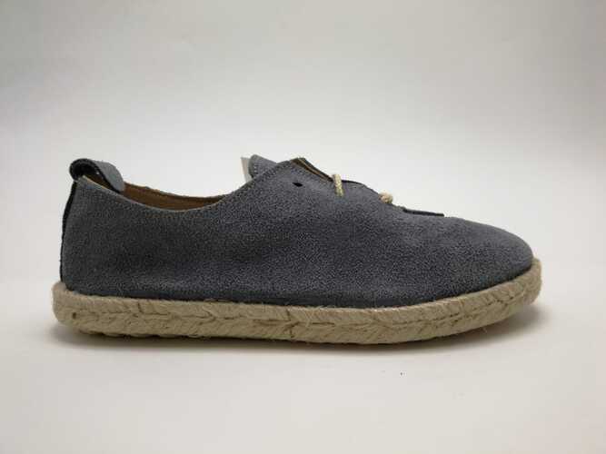 zapato alpargata ZAPY cordones esparto azul