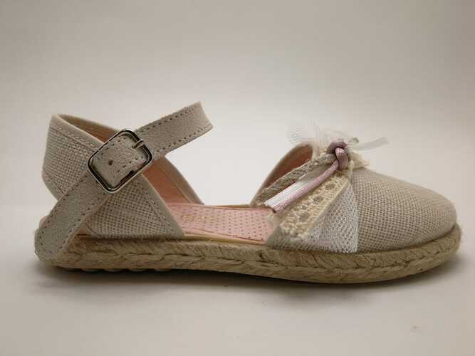 alpargata ZAPY hebilla LAZO beige