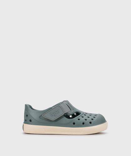  Zueco IGOR agua con velcro en verde