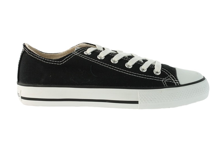 Zapatilla VICTORIA negro punta de goma