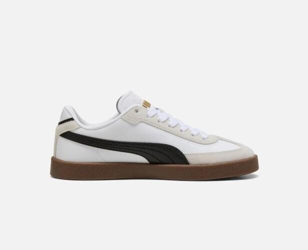 zapatilla PUMA BLANCA punta serraje suela caramelo