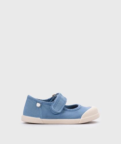 Mercedes IGOR 1 velcro lona color azul jeans