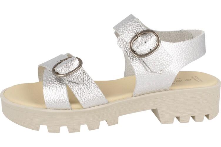 Sandalia ANDANINES plata con detalle hebilla