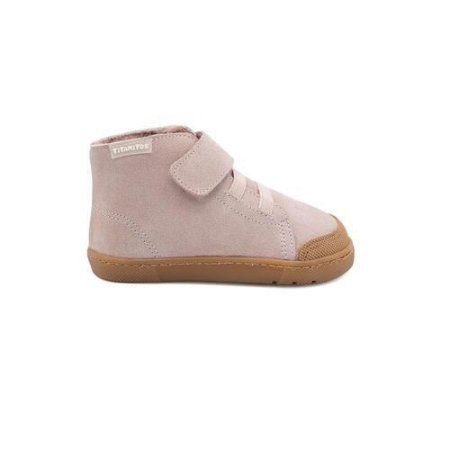 Bota TITANITOS elásticos con forro de pelo en color rosa