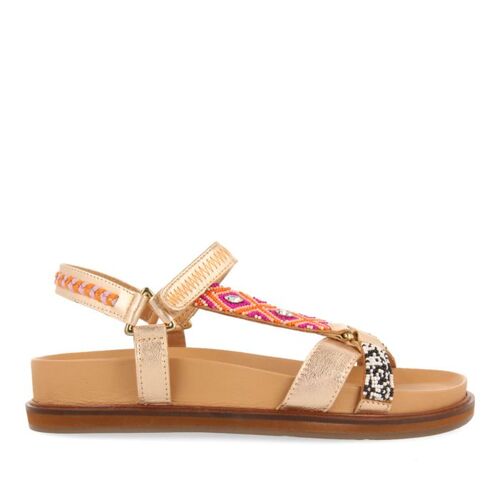 sandalia GIOSEPPO velcro oro ÉTNICO