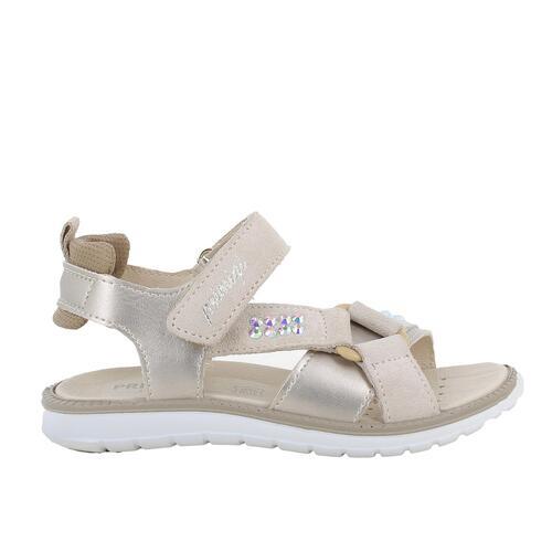 Sandalia PRIMIGI en color arena con strass