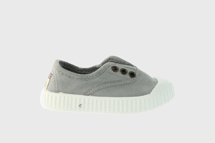 zapatilla VICTORIA elástico gris