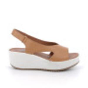 Sandalia IGI&CO pala en color camel ,tacon topolino