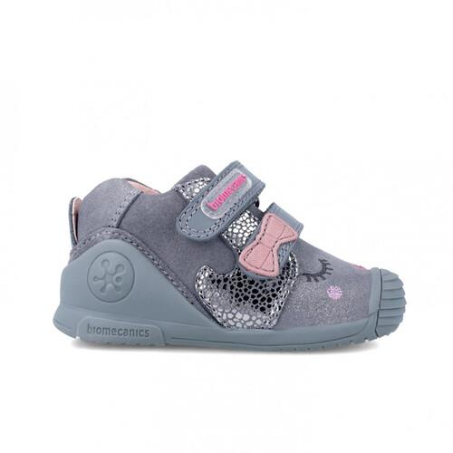 zapatilla BIOMECANICS primeros pasos VELCRO gris