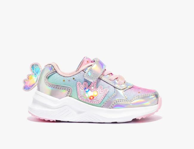 Zapatilla CONGUITOS HADA plata CON LUZ
